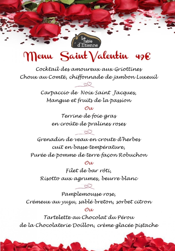 La Table D'Etienne - Restaurant Saint-Sauveur - restaurant LUXEUIL-LES-BAINS