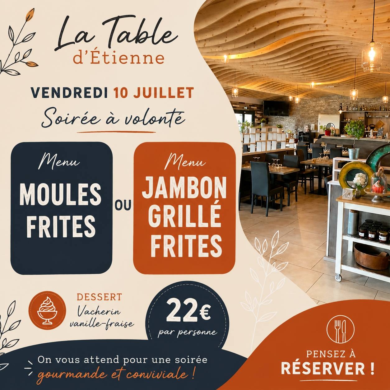 La Table D'Etienne - Restaurant Saint-Sauveur - restaurant LUXEUIL-LES-BAINS